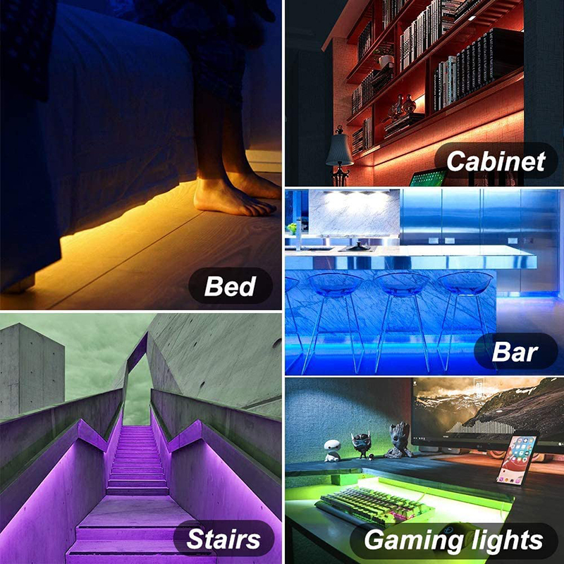 DC5V 3.28ft/1M 5050RGB TV Background USB Mobile LED Light Strip Kit Epoxy 30LEDs/M, Flexible Multicolor Light Strip DC5V 3.28ft/1M 5050RGB TV Background USB Mobile LED Light Strip Kit Epoxy 30LEDs/M, Flexible Multicolor Light Strip